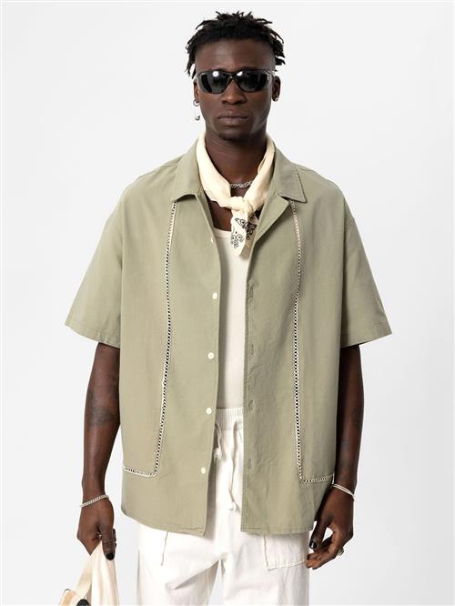 VAMOS CLO Skjorte  greige / hvid