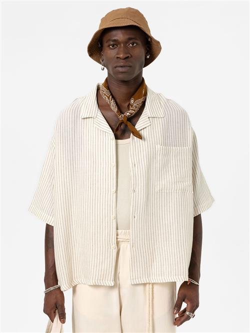 VAMOS CLO Skjorte  creme / khaki