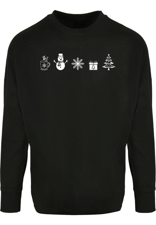 Merchcode Bluser & t-shirts 'Christmas'  sort / hvid