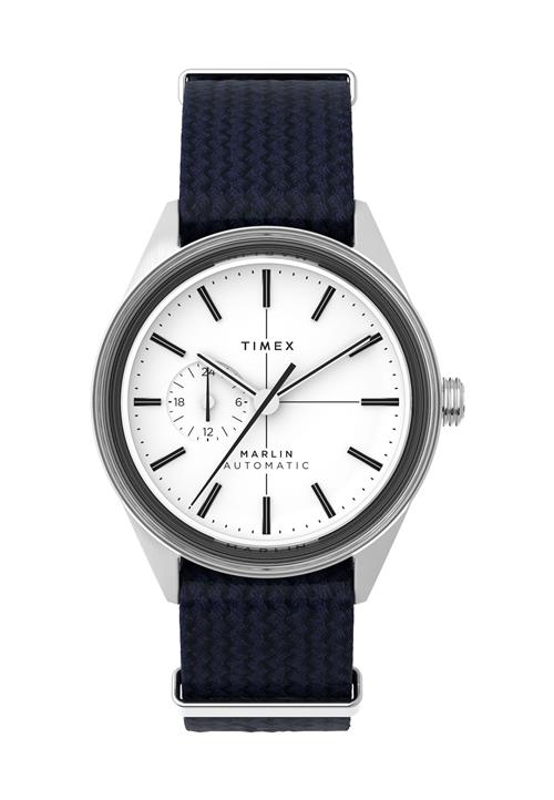 TIMEX Analogt ur ' Marlin® Jet Automatic '  sort / sølv / hvid