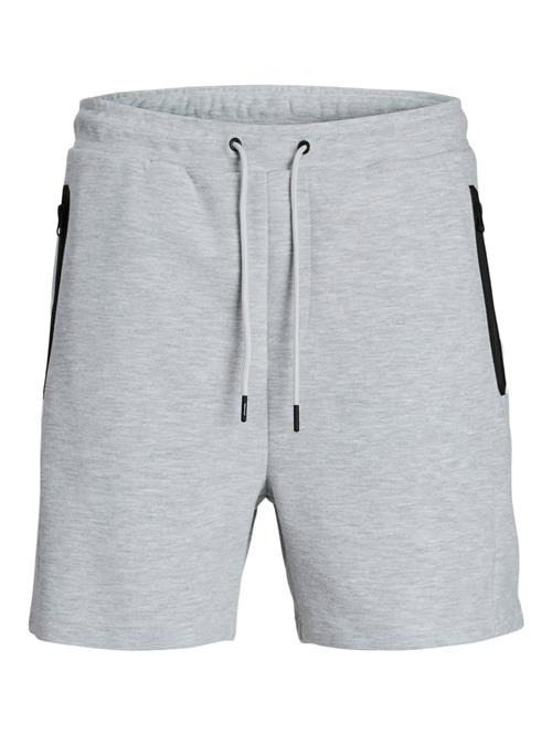 JACK & JONES Bukser 'JPSTGordon'  lysegrå / sort