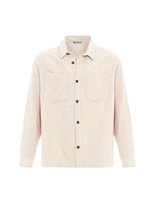 Dandalo Skjorte  sort / hvid / uldhvid