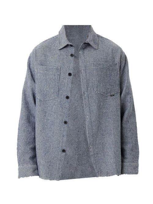 Dandalo Skjorte  safir / offwhite