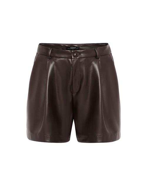 Antioch Bukser med lægfolder  brun