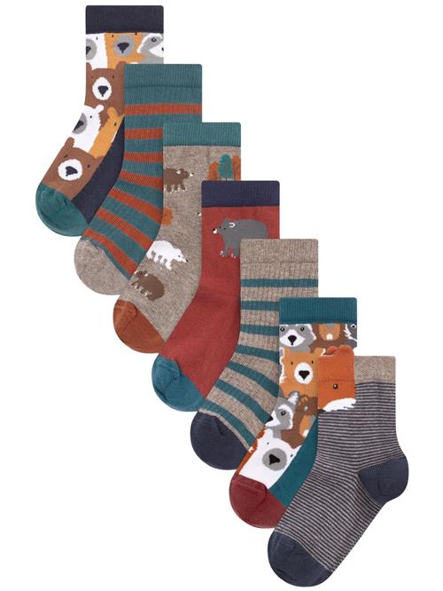 Next Sokker  mørkeblå / brun / gul / grå-meleret