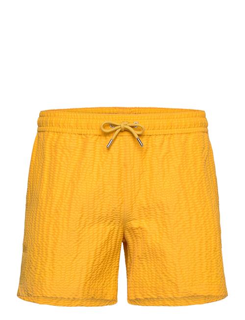 The Resort Co. | Classic Swim Shorts Yellow Seersucker | M 36 cm