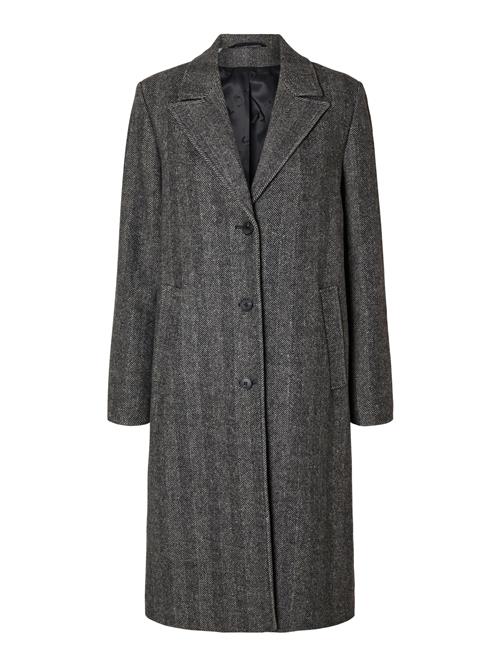 SELECTED Overgangsfrakke 'New Alma'  grå / sort