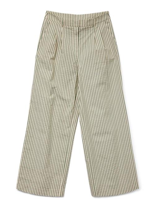 VERO MODA Bukser med lægfolder 'VMSIV'  creme / siv