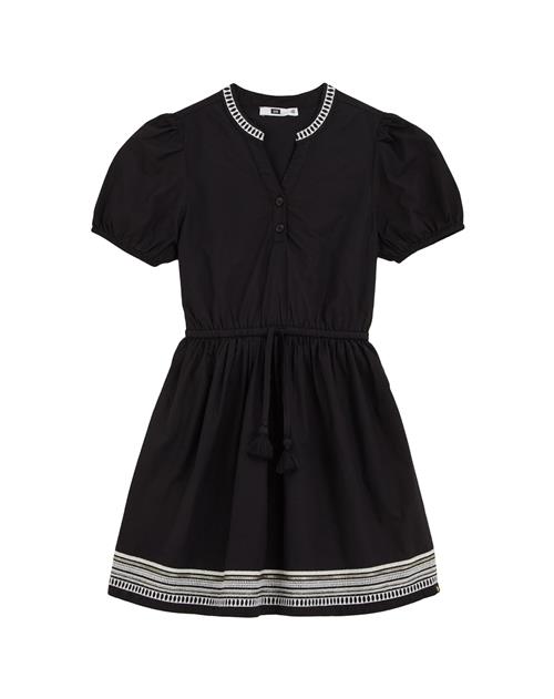 WE Fashion Kjole  sort / hvid