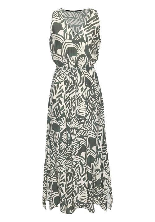 LASCANA Sommerkjole  grøn / uldhvid