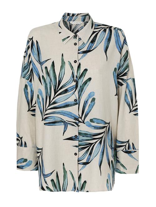 TATUUM Bluse 'SISI'  beige / lyseblå / sort