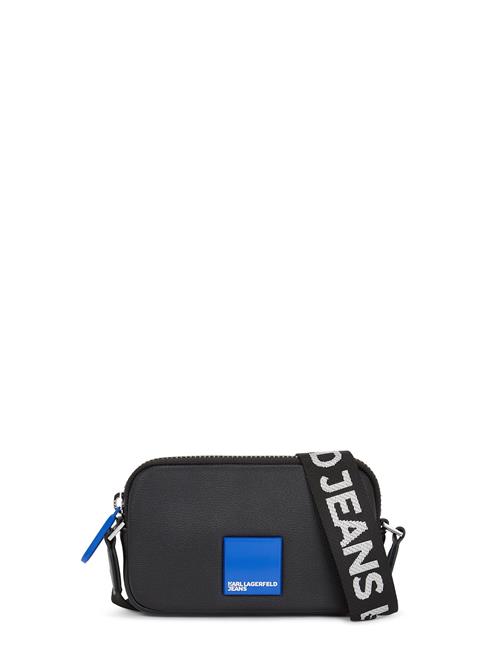 KARL LAGERFELD JEANS Skuldertaske  blå / sort / hvid