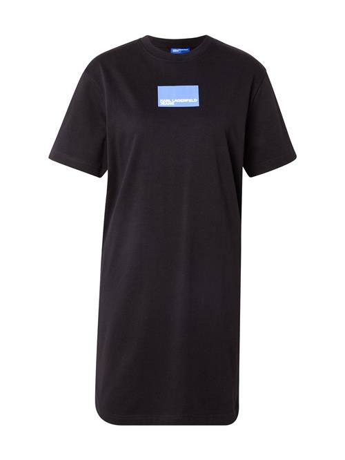 KARL LAGERFELD JEANS Kjole  blå / sort / hvid