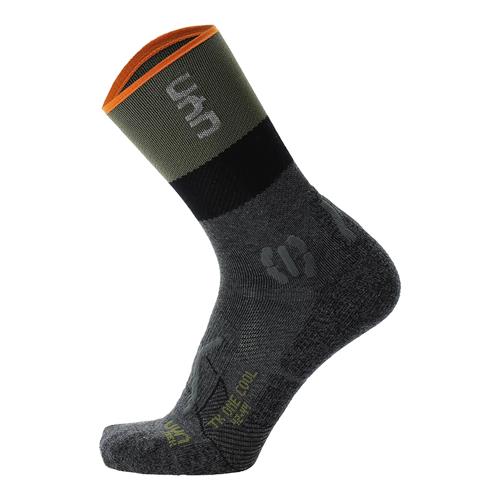 Uyn Sportssokker  grå / lysegrå / orange / sort