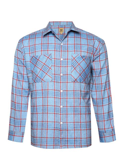 Campus Sutra Skjorte 'Tawny'  dueblå / rød