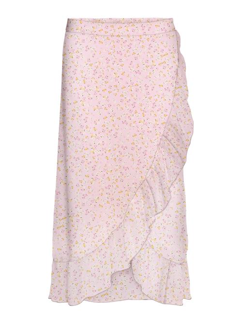 Vero Moda Petite Nederdel 'VMSMILLA'  curry / lyserød / gammelrosa / hvid