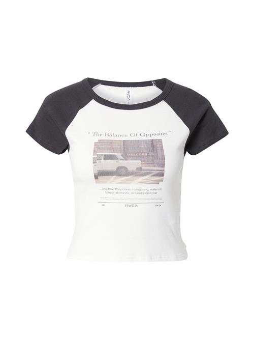 RVCA Shirts 'WELCOME'  orange / sort / offwhite