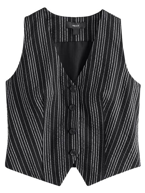 Next Jakkesætsvest  sort / hvid