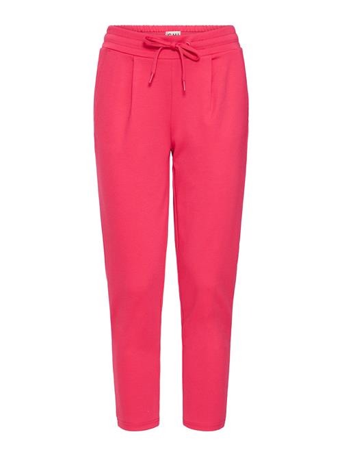 ICHI Bukser med lægfolder 'IHKate'  neonpink