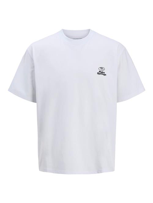 Jack & Jones Junior Shirts 'JCORETREAT TYPOGRAPHIC'  brokade / sort / hvid