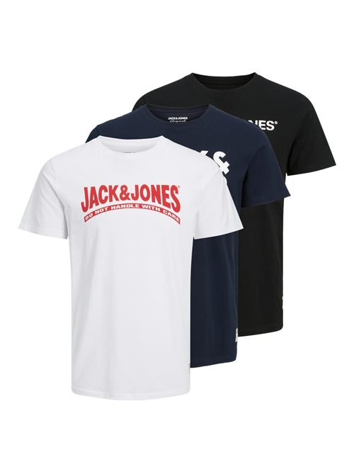 JACK & JONES Bluser & t-shirts 'JOR30HISTORY'  navy / rød / sort / hvid