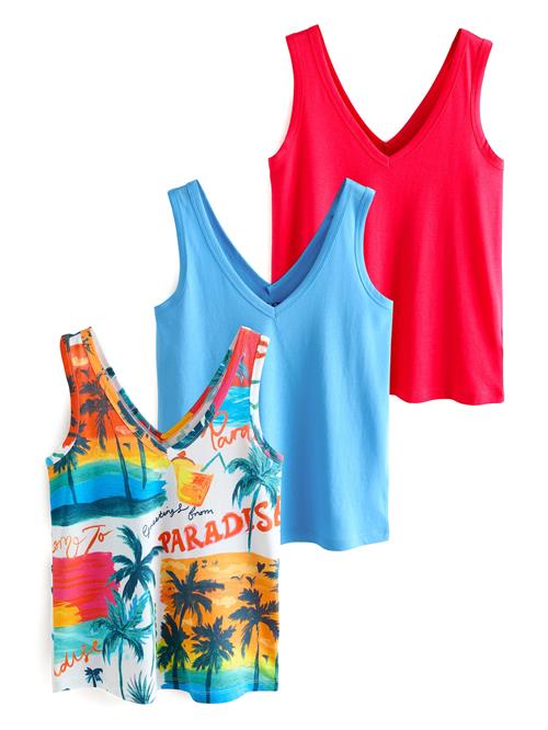 Next Overdel  azur / mørkeorange / rød / hvid