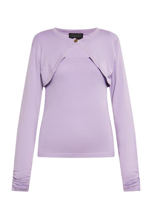 Se NAEMI Pullover  guld / lilla hos About You