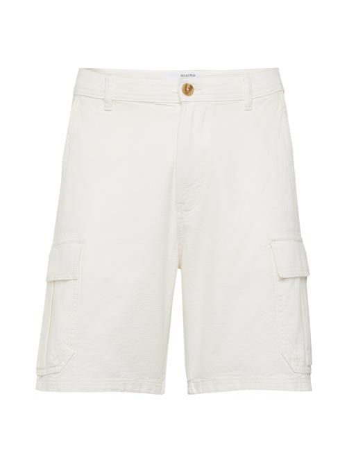 SELECTED Cargobukser 'SLHOLAF'  creme