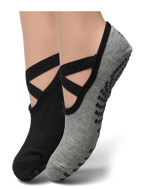 Gaiam | Gaiam Grippy Yoga Socks Dovetail 2Pk | 36-40