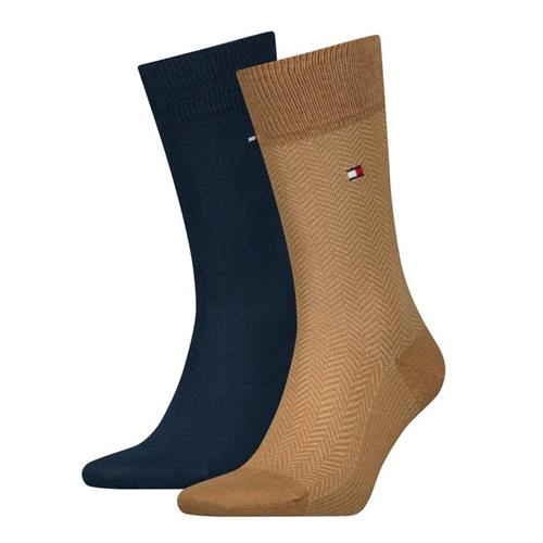 TH MEN SOCK 2P HERRINGBONE
