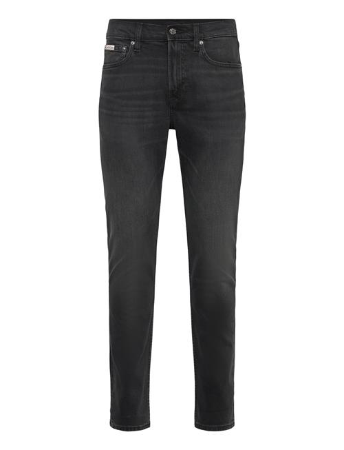 Calvin Klein Jeans | Slim Taper Black Oil Slick Jean | 34 x 32