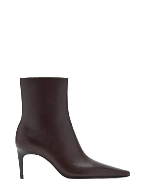 Mango | Leather Pointed Ankle Boots | 40