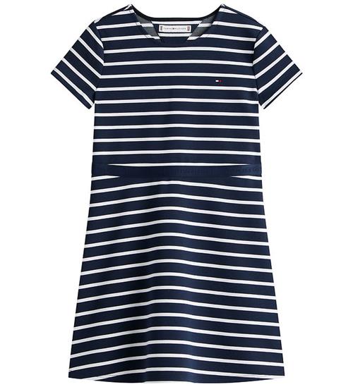 Tommy Hilfiger Kjole - Essential Punto - Dark Night Navy Stripes