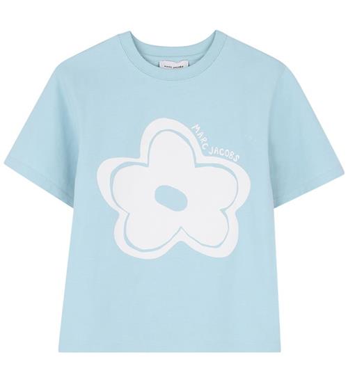 Little Marc Jacobs T-shirt - Pale Blue m. Blomst