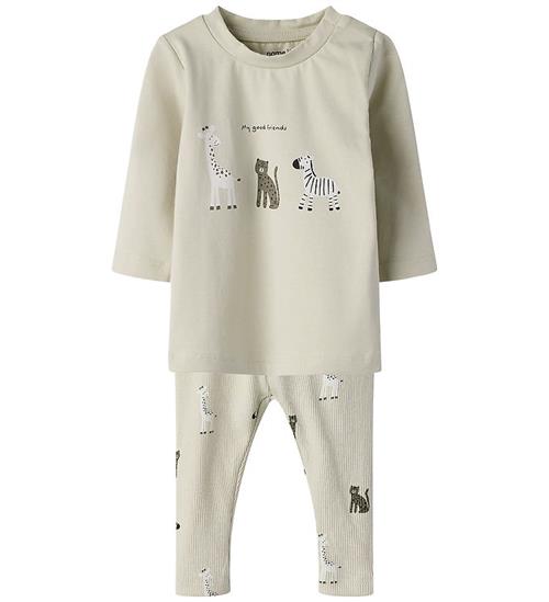 Name It Sæt - Bluse/Leggings - NbnTutty - Summer Sand