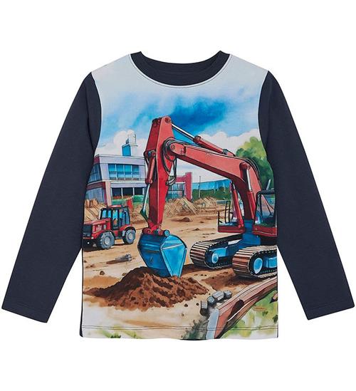 Minymo Bluse - Blue Nights m. Print