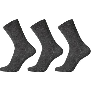 Egtved Strømper 3P Organic Cotton Socks Mørkgrå  Str 45/48