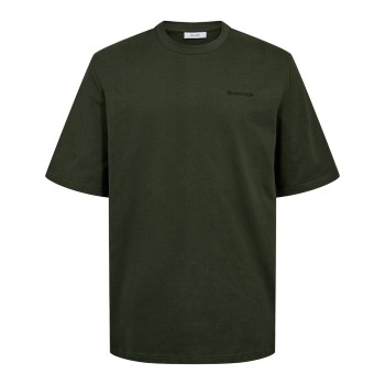 Resteröds Cotton T-shirt Mørkgrøn  bomuld Large Herre