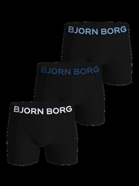 Björn Borg Organic Cotton Stretch Boxers 3-pack Sort, M