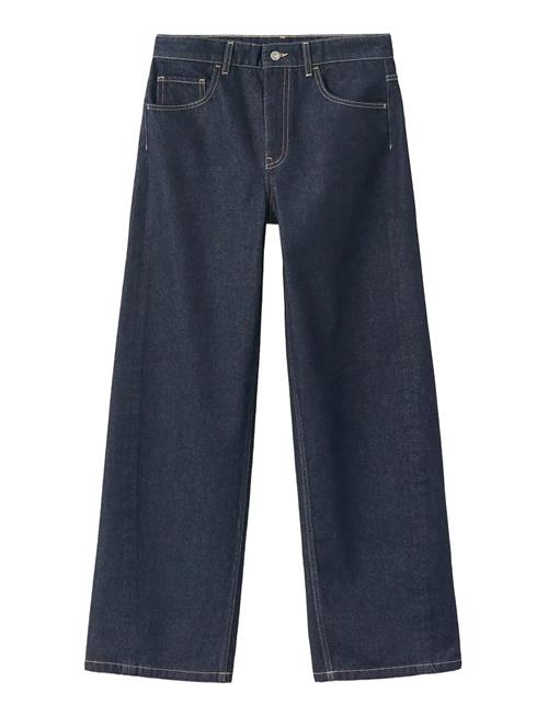 Mango | Mid-Rise Rinse-Wash Barrel Jeans | 38