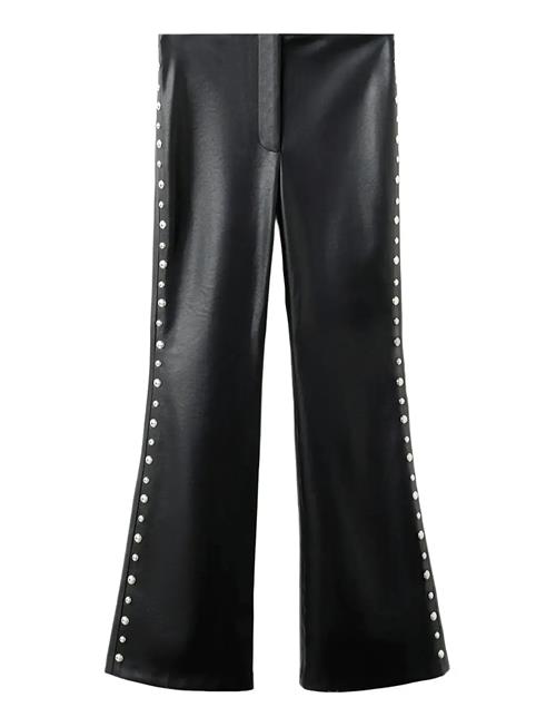 Mango | Studded Faux-Leather Trousers | 38