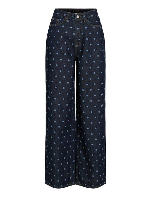 Vila | Vifreya Pal Hw Dot Wide Jeans Dbd | 34 x 32