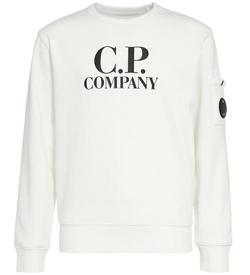 C.P. Company Sweatshirt - Gauze White m. Sort