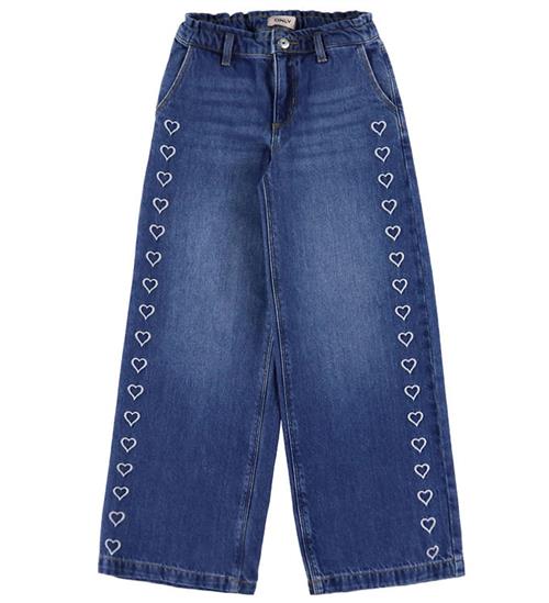 Kids Only Jeans - Wide - Denim - KogComet - Medium Blue Denim/He
