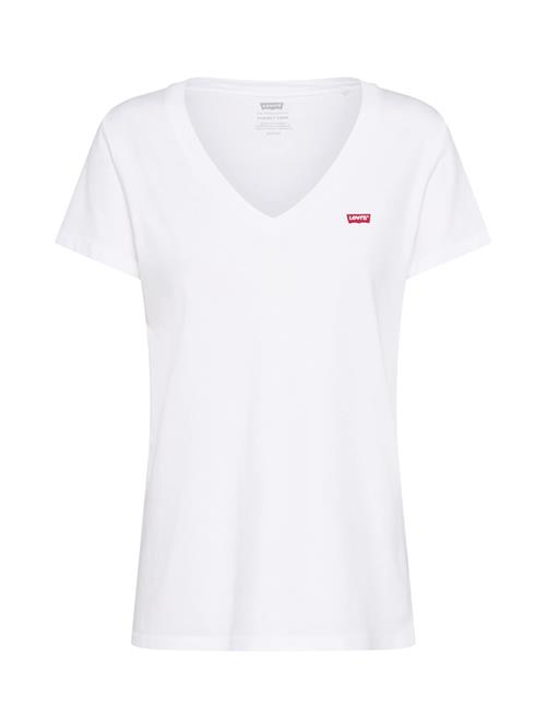 LEVI'S ® Shirts 'The Perfect V-Neck'  rød / hvid