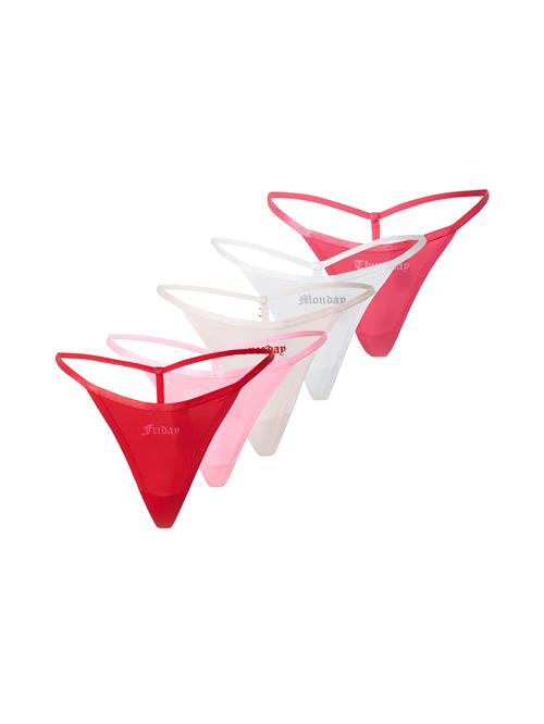Juicy Couture String  pink / rød / lys rød / offwhite / naturhvid
