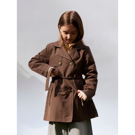 NAME IT Trench Coat Madelin Chocolate Brown