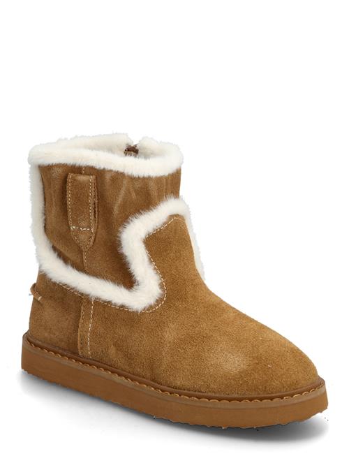 Mango | Fur-Effect Suede Ankle Boots | 32