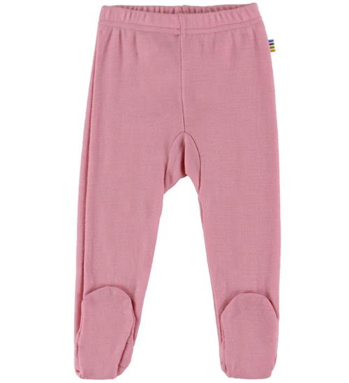 Joha Leggings m. Fødder - Uld - Pink