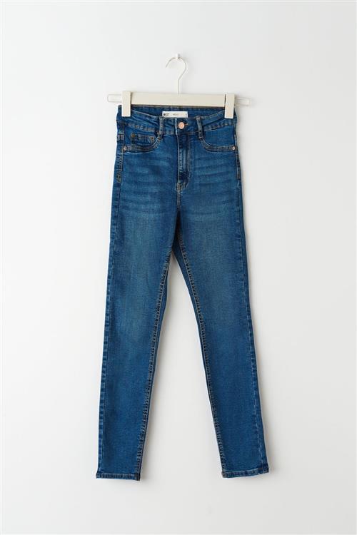 Gina Tricot - molly tall high w jeans - Highwaist jeans - Lilla - XS - Dame